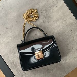 Jelly Crossbody Bag with Gold Hardware